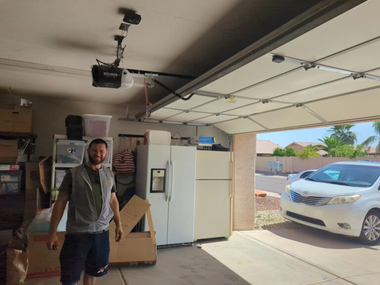 Eric Fixing a Garage Door + Opener